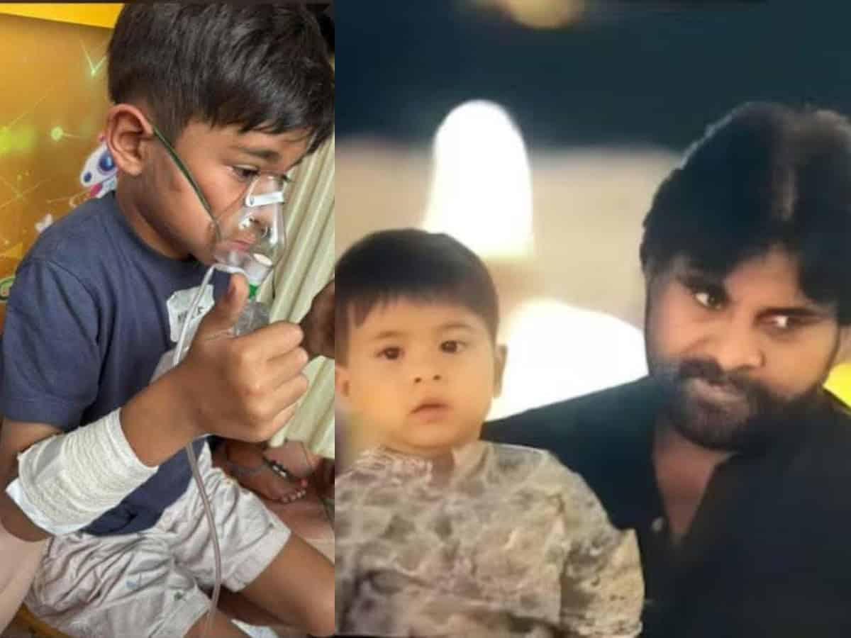 Photo of Pawan Kalyan's son from hospital after accident goes viral