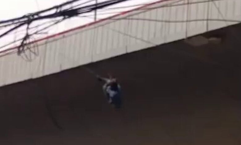 Man falls from Hyderabad’s PVNR expressway.