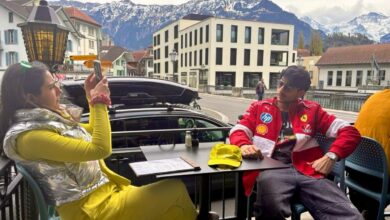 Sara Ali Khan turns photographer for brother Ibrahim during their Switzerland vacation