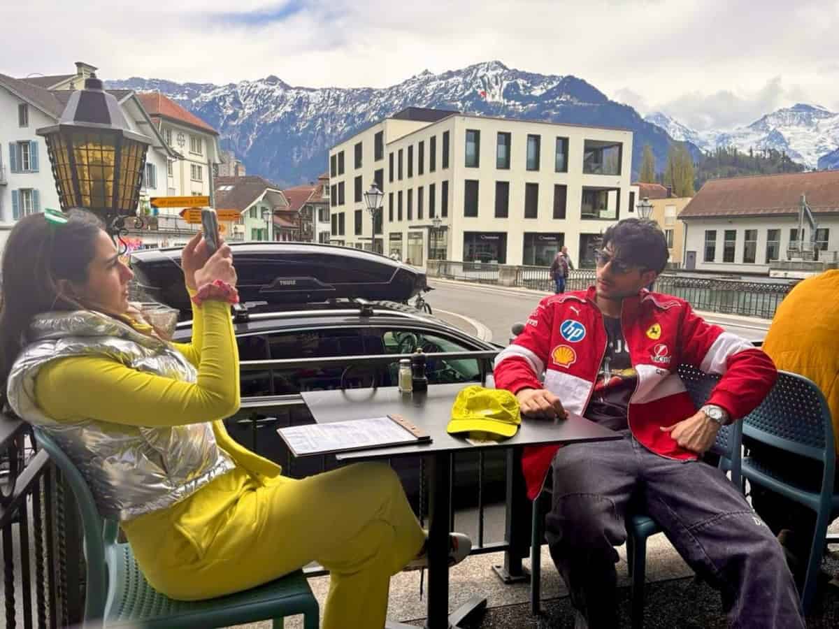 Sara Ali Khan turns photographer for brother Ibrahim during their Switzerland vacation