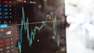 Representational photo of stock market chart