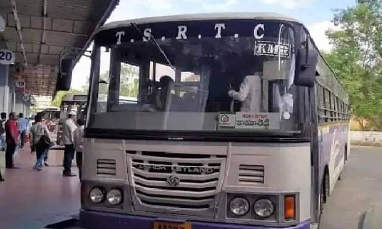 Telangana RTC bus strike