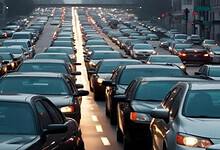 A representational image depicting traffic
