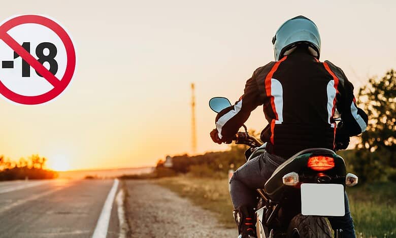 Representational Image of man driving a bike