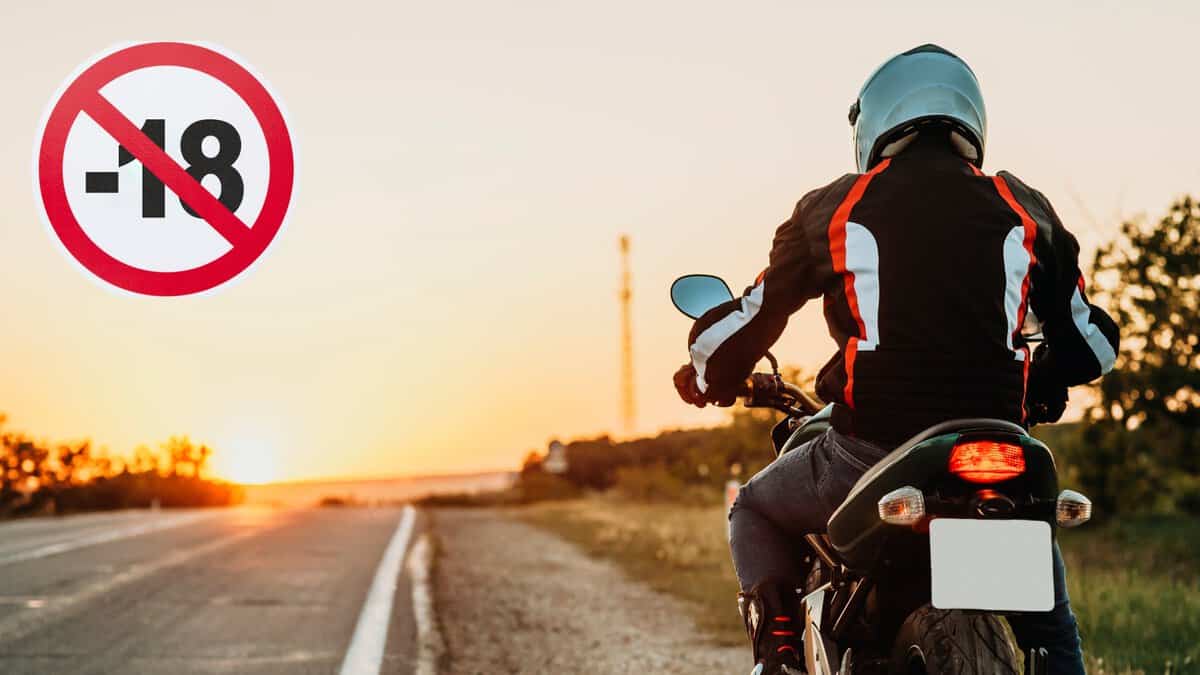 Representational Image of man driving a bike
