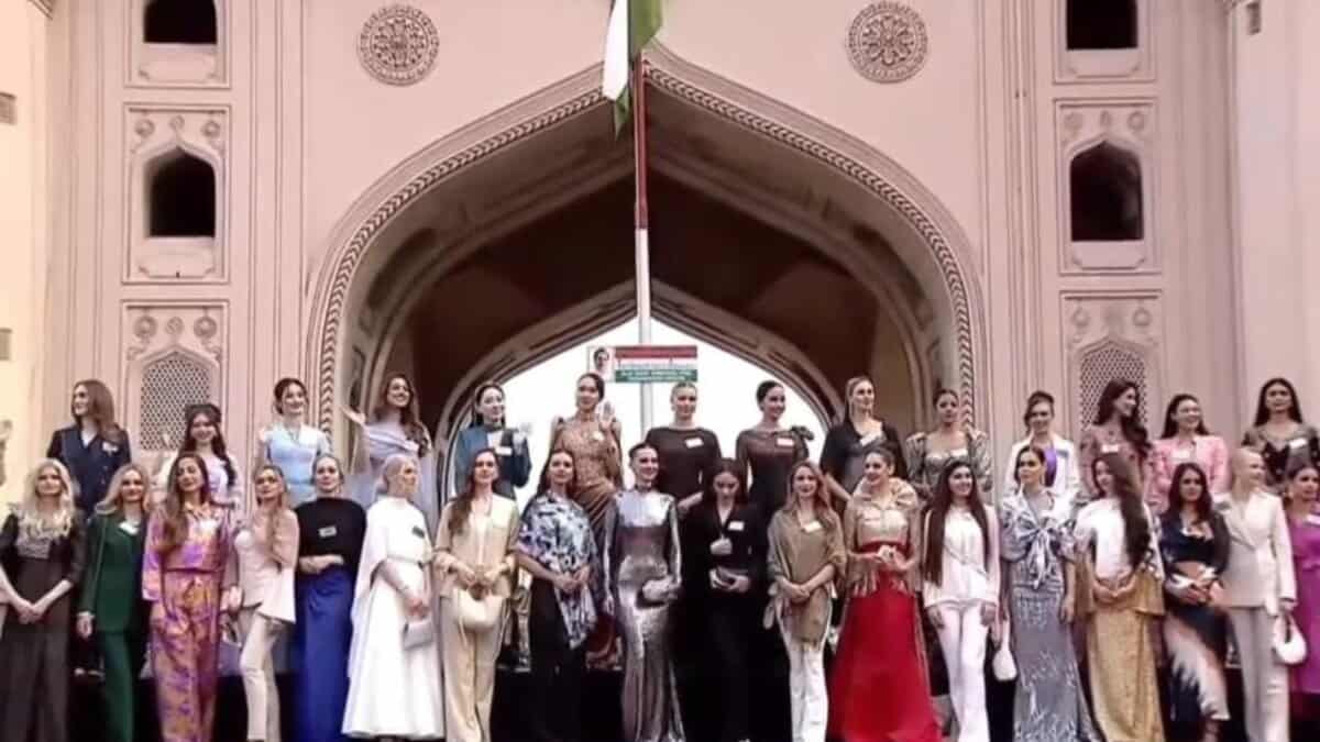109 Miss World 2025 contestants visit Charminar on May 13