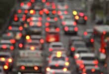 A representational image depicting traffic in Hyderabad