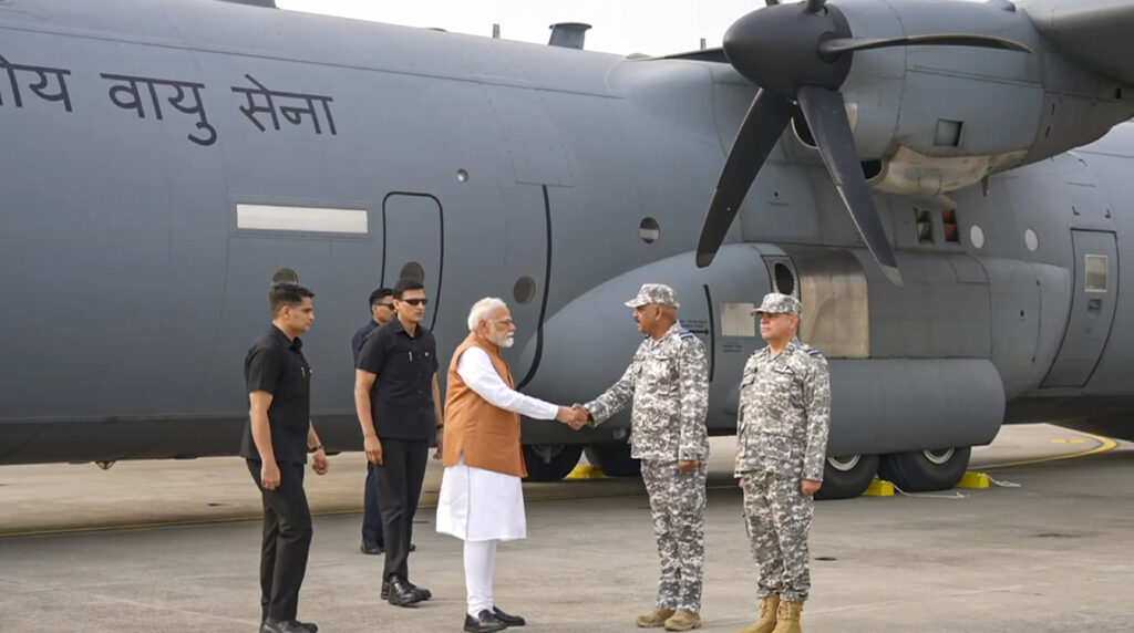 PM Modi visits Adampur air base in Punjab