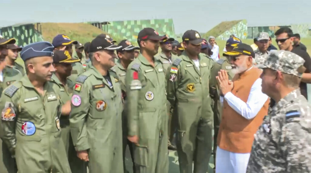 PM Modi visits Adampur air base in Punjab