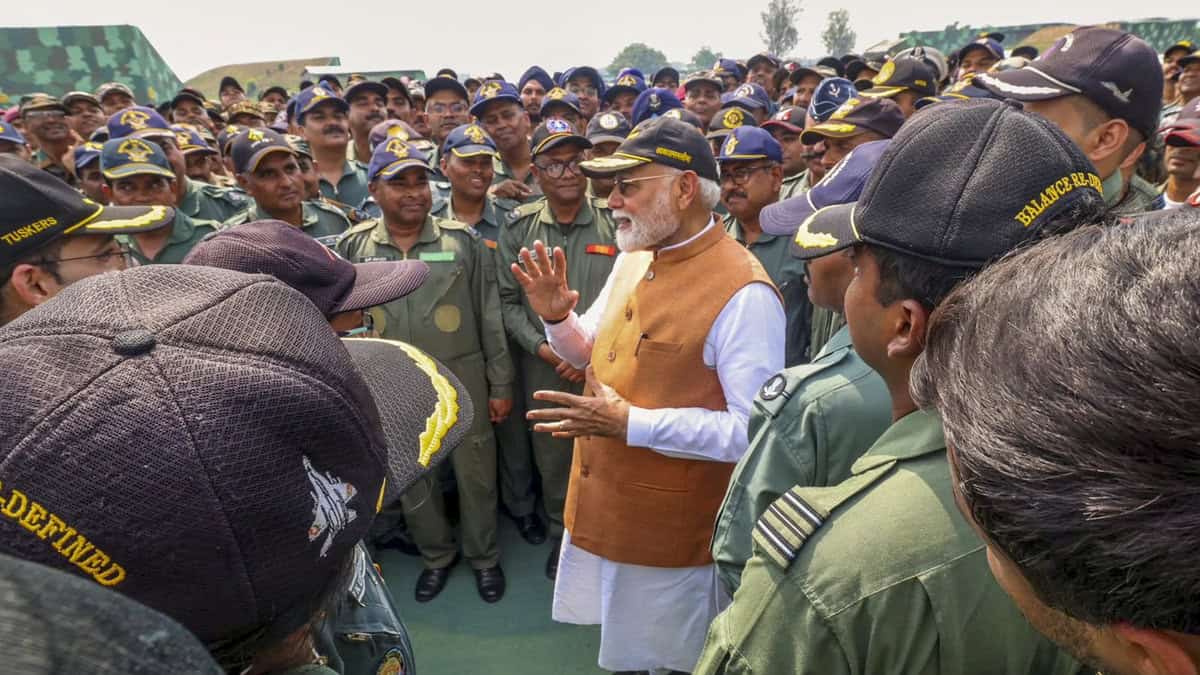 PM Modi visits Adampur air base in Punjab