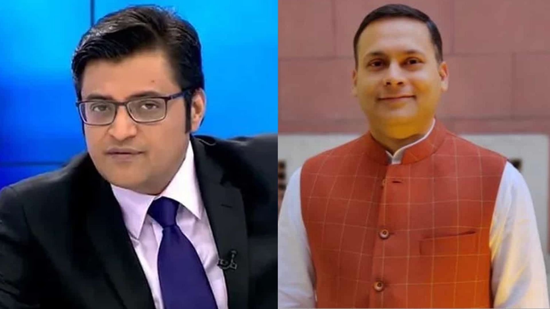 Arnab Goswami (Left) and Amit Malviya (Right)