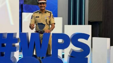 Hyderabad police commissioner CV Anand with the Excellence in Anti-Narcotics Award