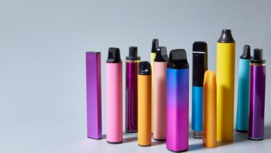 Representational Image of various e cigarettes placed on a table