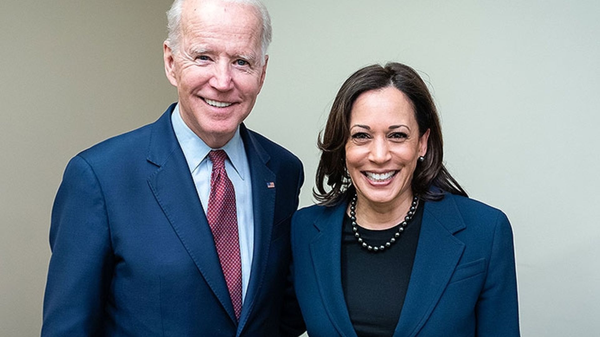 Former President Joe Biden and Kamala Harris