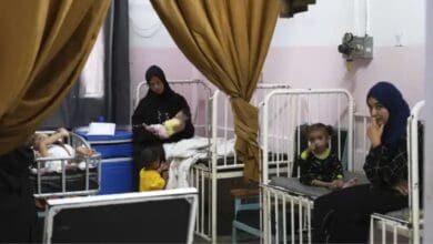 Gaza's main hospital is overwhelmed with children in pain from malnutrition