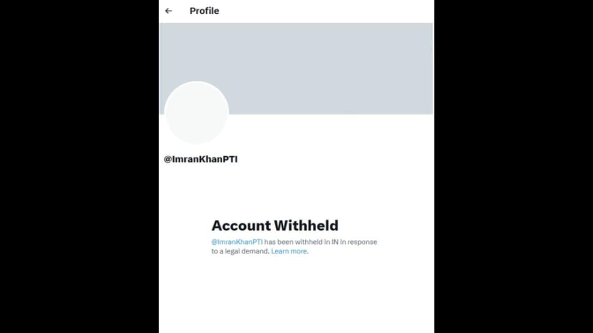 X account of Imran Khan