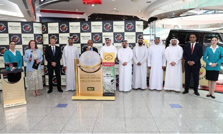 Photo of latest Dubai Duty Free draw.
