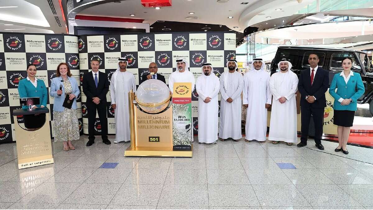Photo of latest Dubai Duty Free draw.