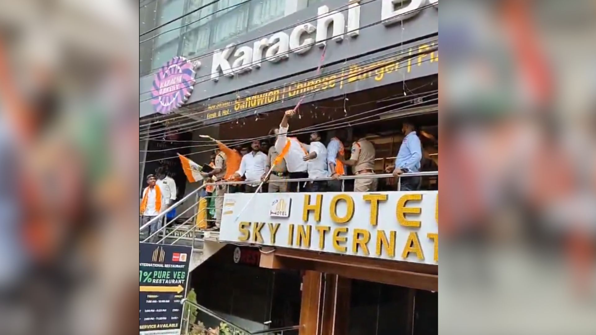 Video: Karachi Bakery vandalised in Shamshabad, anti Pak slogans raised
