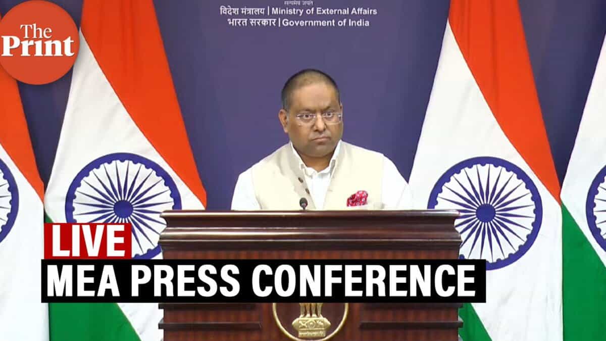 MEA Spokesperson Randhir Jaiswal