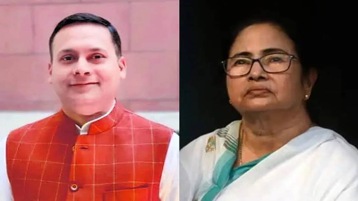 West Bengal chief minister Mamata Banerjee and BJP IT chief Amit Malviya