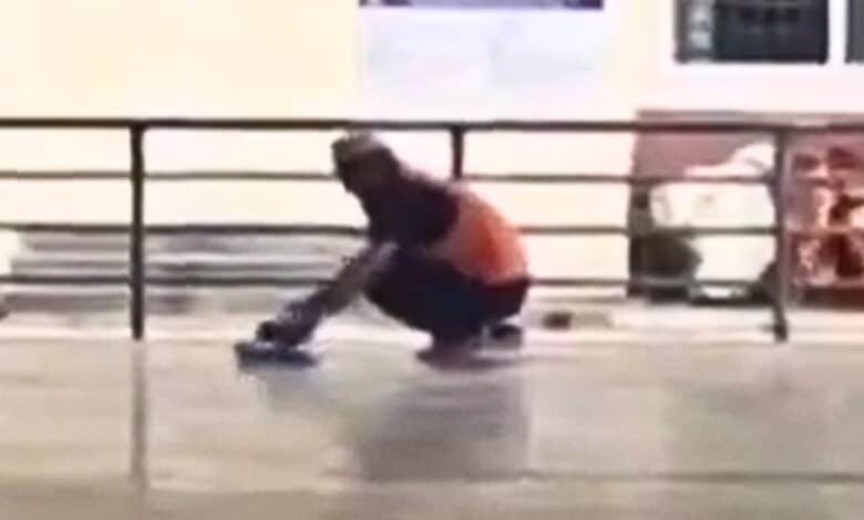 Man seen offering namaz at Tirumala temple in Hyderabad.