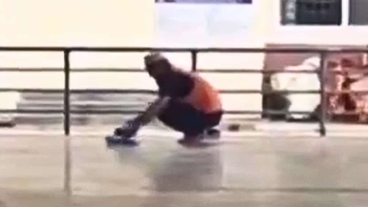 Man seen offering namaz at Tirumala temple in Hyderabad.