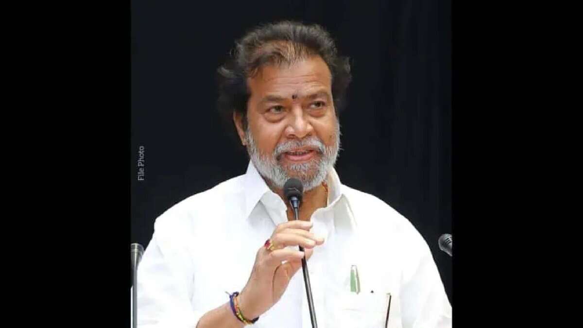Image: Telangana Health Minister C Damodar Raja Narasimha addresses a gathering