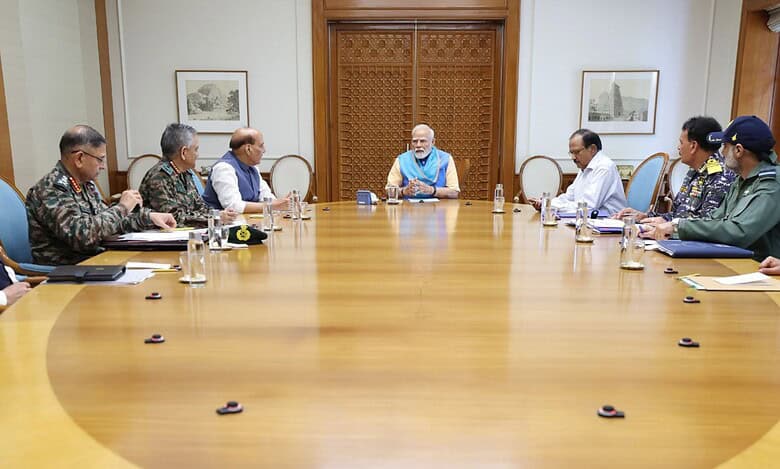 PM Modi chairs meeting with top defence