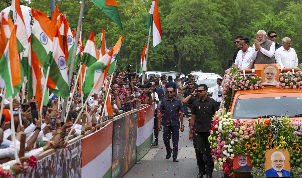 PM Modi in Gandhinagar