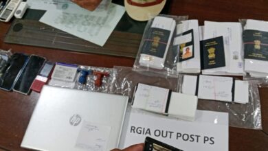 Photos of items seized in Passport, visa forgery racket busted in Hyderabad
