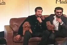 Ram Charan unveils wax statue with pet dog Rhyme in London