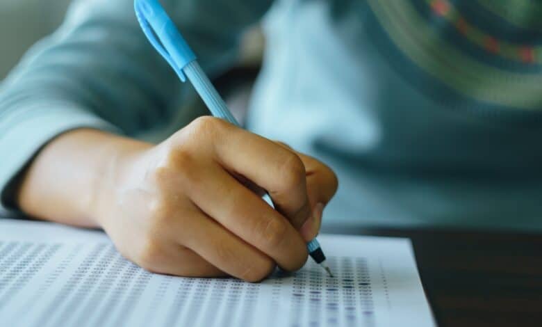 Representational Image of student writing JEE Advanced 2025 exam