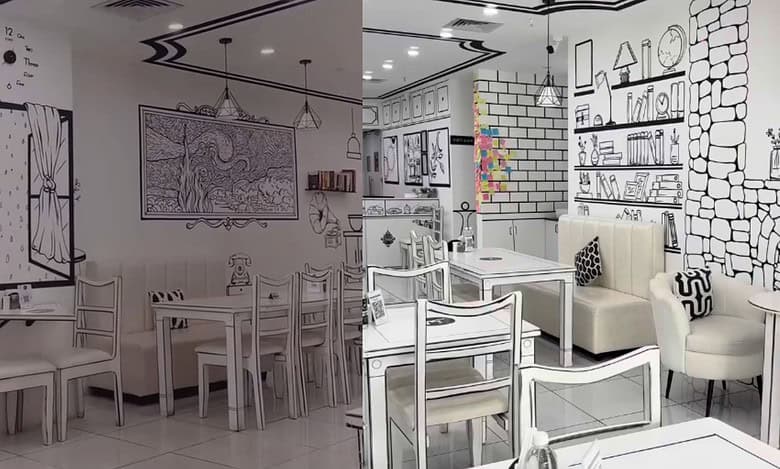 Glimpse of The Monochrome Cafe
