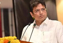 Telangana IT minister D Sridhar Babu