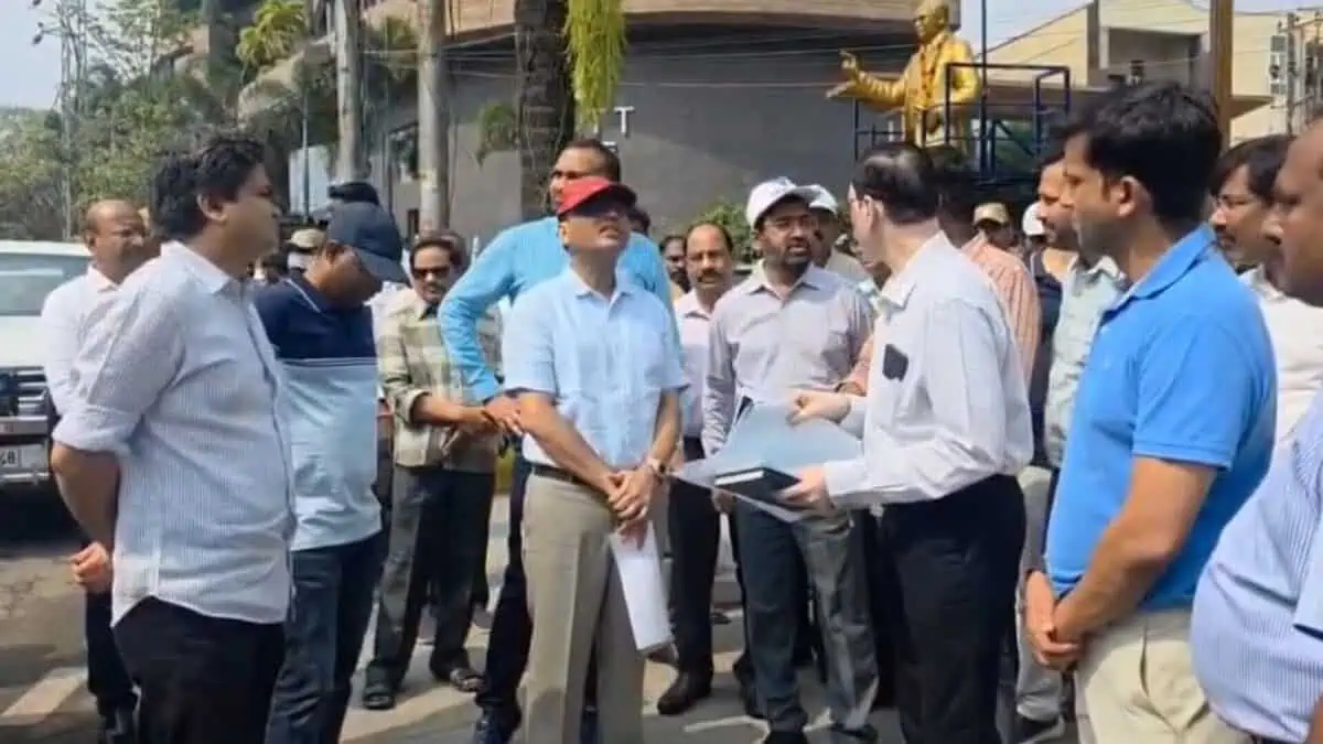 Telangana CS inspects progress of flyovers, Hyderabad Old City Metro works.