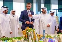 3D model of Trump International Golf Club and villas project launched between Qatar Diar and DarGlobal in Doha, Qatar,.