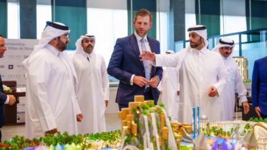 3D model of Trump International Golf Club and villas project launched between Qatar Diar and DarGlobal in Doha, Qatar,.