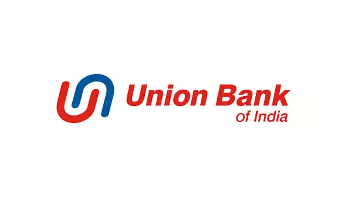 Logo of Union Bank of India featuring a red and blue interlinked 'U' symbol with the bank name written in red and blue text.