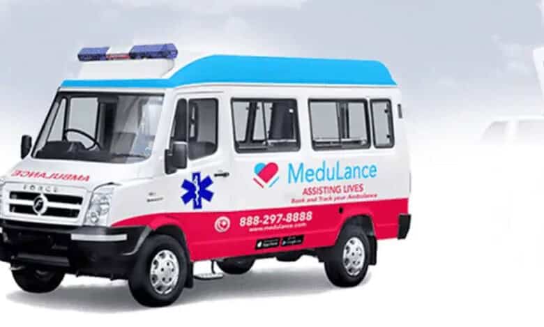 A representational image of an ambulance