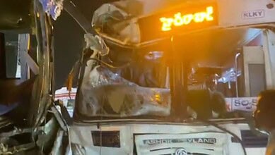 Bus accident in Ranga Reddy on Sunday, May 4