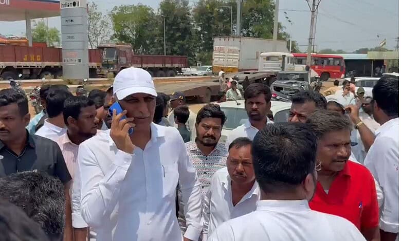 Harish Rao informs officials in Sangareddy about the accident on Sunday, May 4