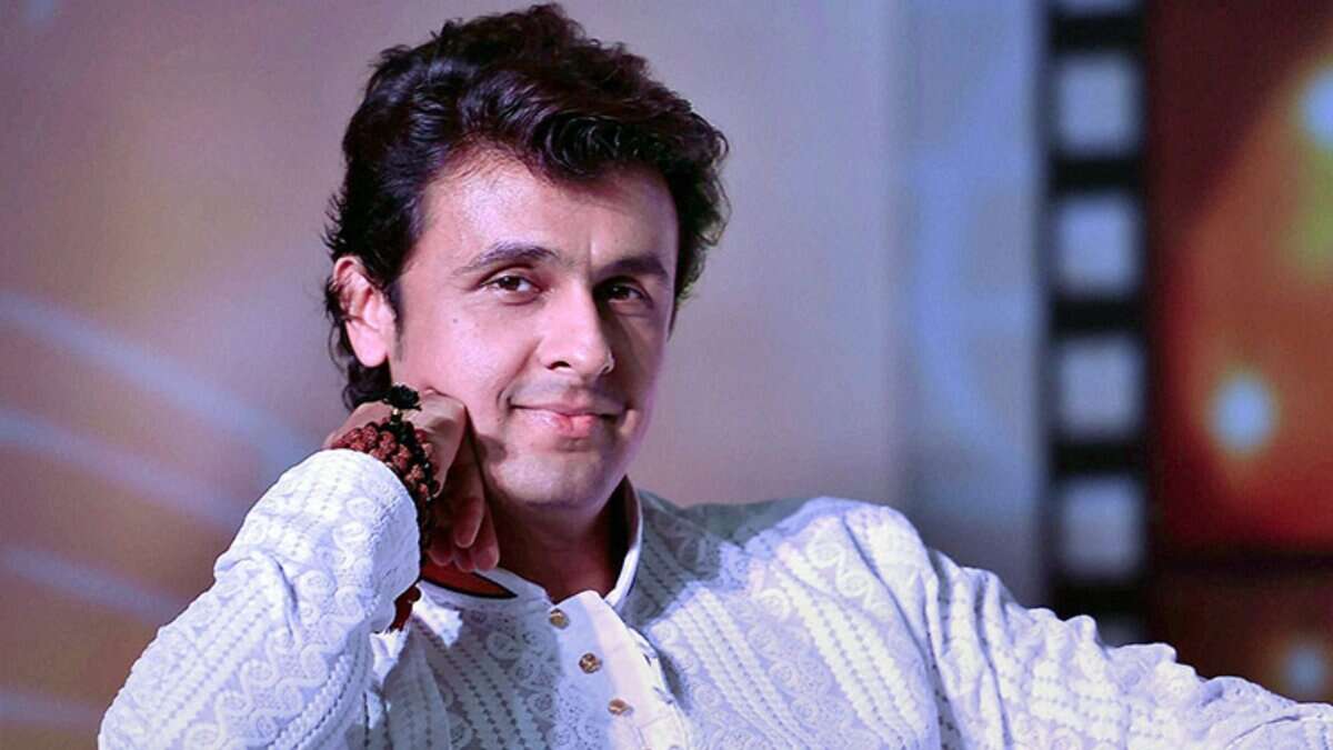 The image displays a picture of singer Sonu Nigam