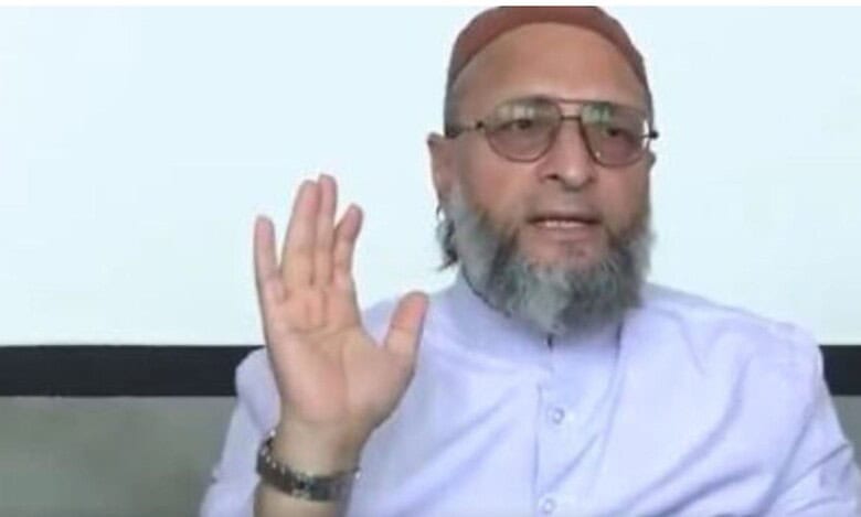 Hyderabad MP Asaduddin Owaisi addresses a press conference in Hyderabad