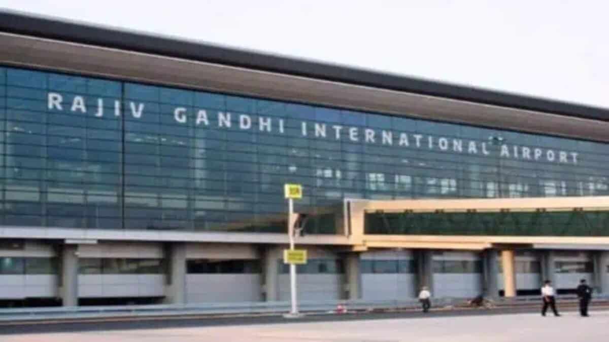Picture of the Rajiv Gandhi International Airport in Hyderabad