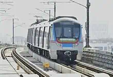 Image: The Hyderabad Metro train