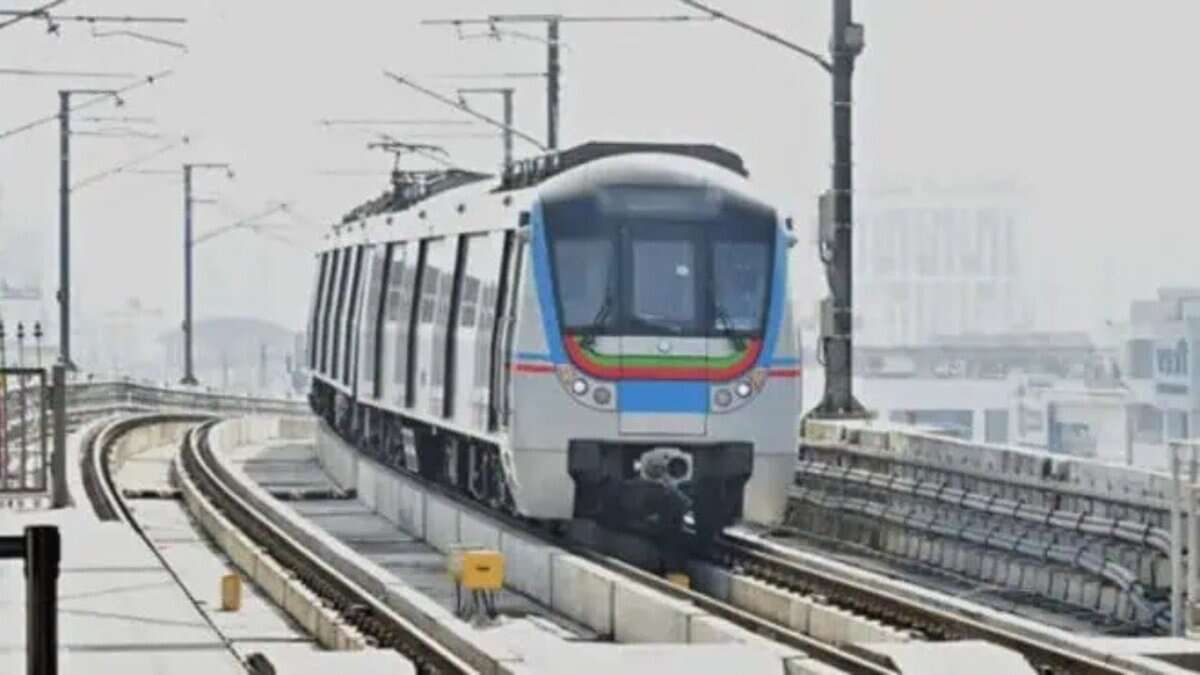Image: The Hyderabad Metro train