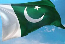 An image of Pakistan's national flag