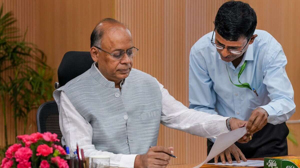 The image displays a picture of newly appointed UPSC Chairman Ajay Kumar