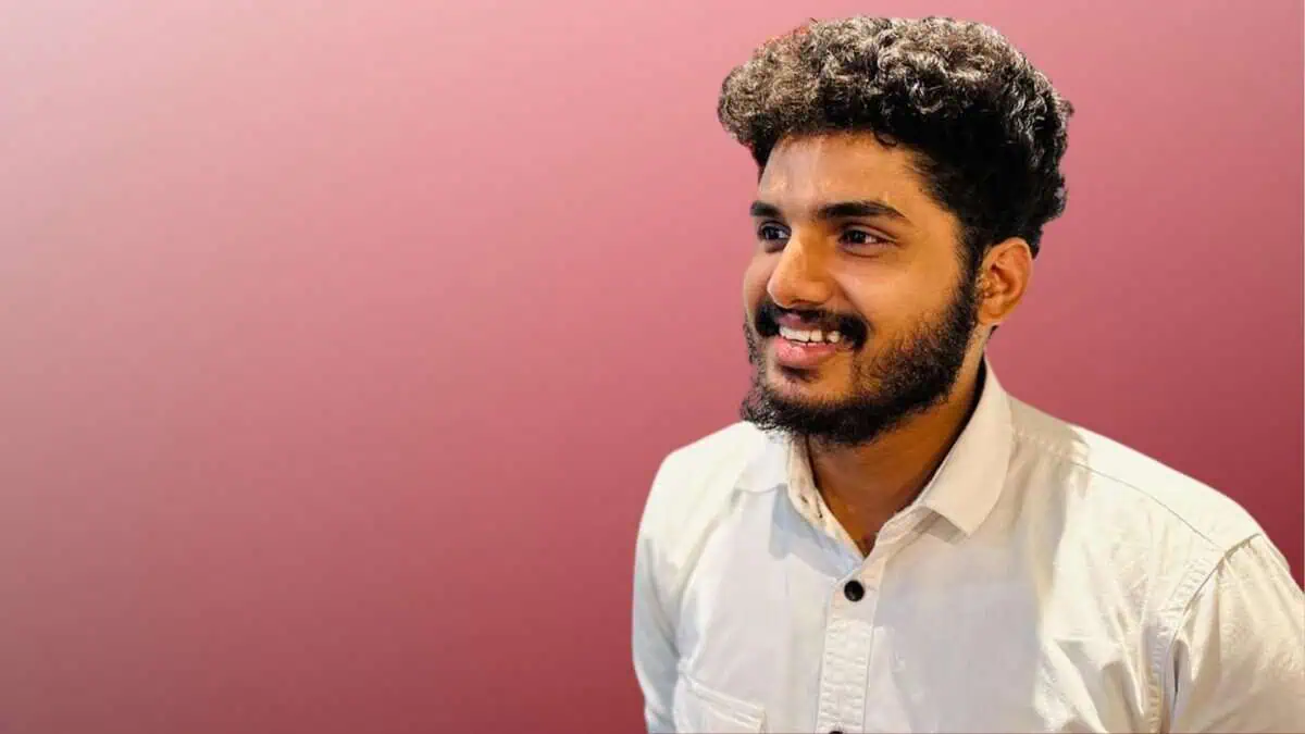 The image displays a picture of Kerala journalist Rejaz M Sheeba Sydeek